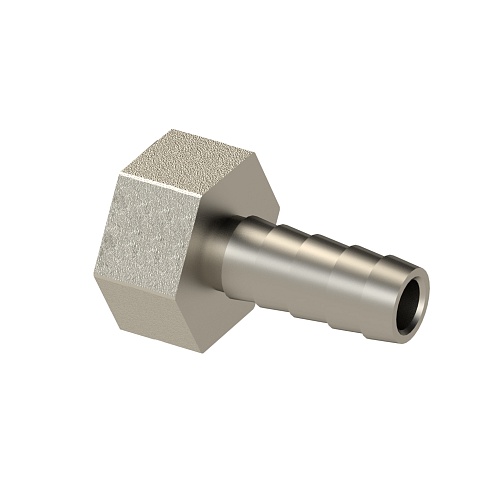 Штуцер для шланга, латунь, внутренняя резьба 20х3/4", никель, RTP