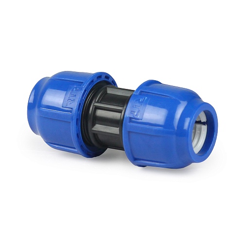 Муфта компрессионная, полипропилен 50, для полиэтиленовых труб, РТП