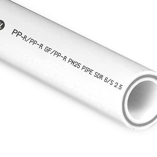 Труба PPR/GF/PPR  63х10,5 PN25 белый 2м РТП